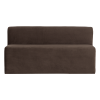 378032 VB 01 VS WP Mojo Base eetbank 164cm rugleuning velvet bruin F1