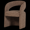 377995 B 02 VS Lanor eetkamerstoel grove boucle bruin FA