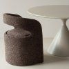 377995 D 01 SF Lanor eetkamerstoel grove boucle donkerbruin vierkant